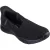 Skechers Seager Believe It Textiel Dames Zwarte Sneakers