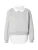 ABOUT YOU Sweatshirt ‘Victoria’  grijs gemêleerd / wit