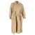 Acne Studios Geknoopte Dubbelbreasted Jas in Bruin Katoen