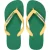 Havaianas Brasil Logo Slippers en Sandalen Dames – Groen –