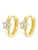 Dear Me Oorbellen ‘Bloom Huggie’  goud