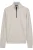 Baileys Half-Zip Sweater grijs, Effen
