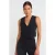 Dames Cropped Crepe Gilet