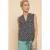White Stuff Tulip Jersey Sleevele Shirt Black Printed