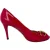 Gucci New Hollywood Horsebit Peep Toe Pumps in roze lakleer