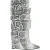 Marcell von Berlin Python-embossed Wedge Boots White Snake