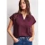 Street One Dames Blouse met losse schouders en gespleten hals in Rood