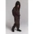 Alix Mini oversized sweater met panterprint – bruin