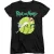 Rick And Morty Vrouwen/dames Portal T-Shirt (Zwart)
