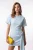 Crepe Geweven Mini Jurk