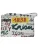 PETER KAISER Clutch  geel / rood / zwart / wit