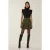 Plissé Mini Rok met Pareldetail
