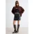 TRENDYOLMİLLA Dames Zwart Effen Kort / Mini Taille Elastisch Kokerrok- rok Rokken