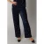 ES&SY bootcut regular waist capri donkerblauw met pailletten