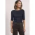 Basic shirt met boothals