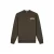 Malelions sweater met backprint donkergroen