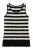 Zwart-wit gestreept gebreid tanktopje