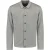 No Excess Pullover full button polo grey melange