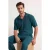 TRENDYOL MAN Heren Groen Effen Kort Oversized Poloshirts