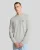 Lyle & Scott katoenen merino trui met ronde hals – grijs