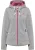 Schmuddelwedda functionele jas Dames grijs melange sorbet rood