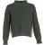 Thom Browne ribgebreide coltrui van groene wol.