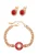 faina Sieraden set  goud / rood