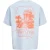 Jack & Jones Heren backprint t-shirt jorcotedazur lichtblauw/oranje