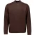 No Excess Pullover Half Zip Shoulder Detail Dark Brown