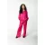 Colourful Rebel Jiby Satin Straight Pants Fuchsia
