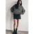 Mikuta The Grey Sparkly Fluffy Knit Sweater