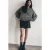 Mikuta The Grey Sparkly Fluffy Knit Sweater