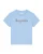 Watapparel Shirt ‘Be green’  lichtblauw / zwart / wit