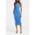 Forever New Becky Open Back Midi Knit Dress True Blue