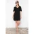 TRENDYOLMİLLA Dames Zwart Effen Kort / Mini Kort Casual A-lijn Jurken