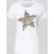 Liu Jo White T-shirt met labelprint en siersteentjes