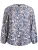 Zizzi Blouse ‘Caava’  beige / blauw