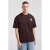 America Today relaxed fit T-shirt met backprint – bruin
