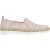 Skechers Espadrilles voor dames met dubbele elastische inzet en geweven bovenwerk, zonder veters (Roze)