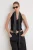 TRENDYOLMİLLA Dames Zwart Colorblock Mouwloos Getailleerd Blouses