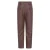 Like Flo imitatieleren regular fit coated broek met plooien – donkerbruin