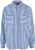 Urban Classics – Striped Relaxed Shirt Blouse – S – Wit/Blauw