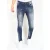 Mario Morato Stonewashed slim fit spijkerbroek met scheuren mm121