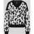 Marc Cain Gebreid jack van mix van alpaca en wol met logopatch
