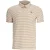 Lacoste Heren Gestreepte Ultra Dry Logo Korte Mouwen Polo Shirt (Oranje/Wit)