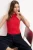 TRENDYOLMİLLA Dames Rood Effen Driekwart mouw Getailleerd Blouses