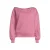 Anytime sweater met boothals mauve