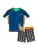 PLAYSHOES UV-bescherming ‘Pirat’  donkerblauw / groen / donkeroranje / wijnrood
