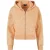 Urban Classics Ladies Short Oversized Towel Washed Zip Hoody Pale Orange