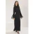Trendyol Modest Dames Zwart Effen Maxi Lang Stijlvol/Avond Recht Modest Avond Jurken